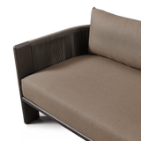 Palm Beach Aluminium 2 Seat Sofa | Aluminium Asteroid, Copacabana Midnight, Rope Dark Grey