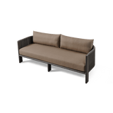 Palm Beach Aluminium 2 Seat Sofa | Aluminium Asteroid, Copacabana Midnight, Rope Dark Grey