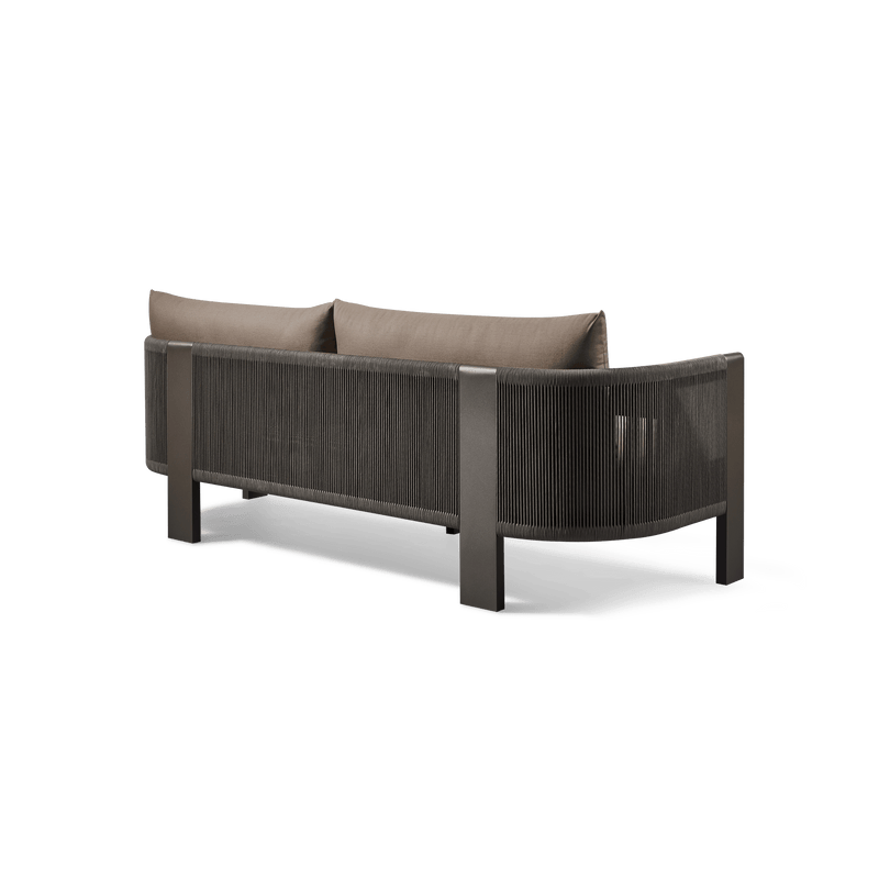 Palm Beach Aluminium 2 Seat Sofa | Aluminium Asteroid, Copacabana Midnight, Rope Dark Grey