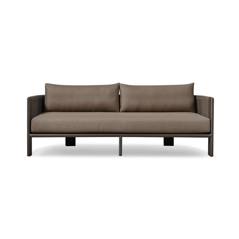 Palm Beach Aluminium 2 Seat Sofa | Aluminium Asteroid, Copacabana Midnight, Rope Dark Grey