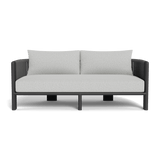 Palm Beach Aluminium 2 Seat Sofa | Aluminium Asteroid, Copacabana Sand, Rope Dark Grey