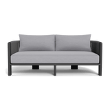 Palm Beach Aluminium 2 Seat Sofa | Aluminium Asteroid, Panama Cloud, Rope Dark Grey