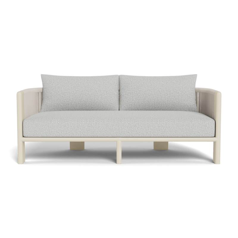 Palm Beach Aluminium 2 Seat Sofa | Aluminium Bone, Copacabana Sand, Rope Shell