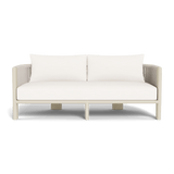 Palm Beach Aluminium 2 Seat Sofa | Aluminium Bone, Panama Blanco, Rope Shell