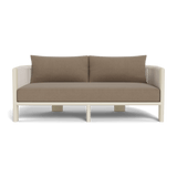 Palm Beach Aluminium 2 Seat Sofa | Aluminium Bone, Panama Coco, Rope Shell