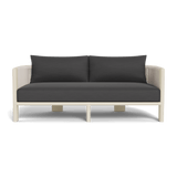 Palm Beach Aluminium 2 Seat Sofa | Aluminium Bone, Panama Grafito, Rope Shell