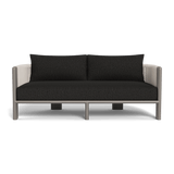 Palm Beach Aluminium 2 Seat Sofa | Aluminium Taupe, Copacabana Midnight, Rope Shell