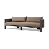 Palm Beach Aluminium 3 Seat Sofa | Aluminium Asteroid, Copacabana Midnight, Rope Dark Grey