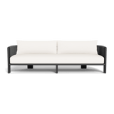 Palm Beach Aluminium 3 Seat Sofa | Aluminium Asteroid, Panama Blanco, Rope Dark Grey