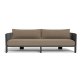 Palm Beach Aluminium 3 Seat Sofa | Aluminium Asteroid, Panama Coco, Rope Dark Grey