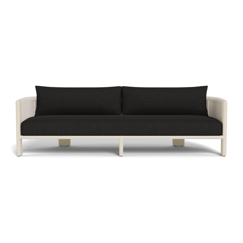 Palm Beach Aluminium 3 Seat Sofa | Aluminium Bone, Copacabana Midnight, Rope Shell