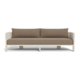 Palm Beach Aluminium 3 Seat Sofa | Aluminium Bone, Panama Coco, Rope Shell