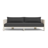 Palm Beach Aluminium 3 Seat Sofa | Aluminium Bone, Panama Grafito, Rope Shell