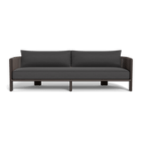 Palm Beach Aluminium 3 Seat Sofa | Aluminium Bronze, Panama Grafito, Rope Umber