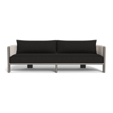 Palm Beach Aluminium 3 Seat Sofa | Aluminium Taupe, Copacabana Midnight, Rope Shell