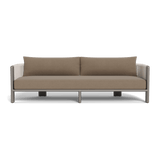 Palm Beach Aluminium 3 Seat Sofa | Aluminium Taupe, Panama Coco, Rope Shell