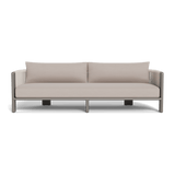 Palm Beach Aluminium 3 Seat Sofa | Aluminium Taupe, Panama Marble, Rope Shell