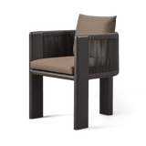 Palm Beach Aluminium Dining Chair | Aluminium Asteroid, Copacabana Midnight, Rope Dark Grey