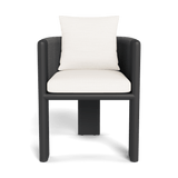 Palm Beach Aluminium Dining Chair | Aluminium Asteroid, Panama Blanco, Rope Dark Grey