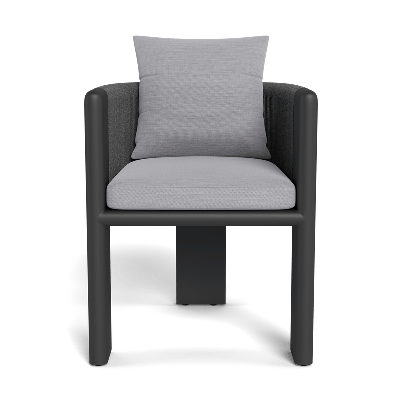 Palm Beach Aluminium Dining Chair | Aluminium Asteroid, Panama Cloud, Rope Dark Grey