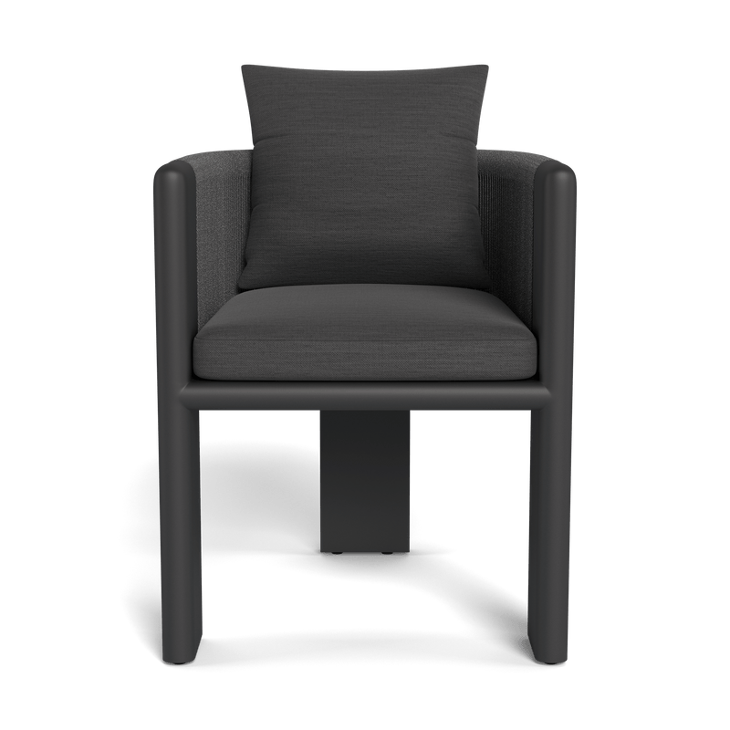 Palm Beach Aluminium Dining Chair | Aluminium Asteroid, Panama Grafito, Rope Dark Grey