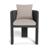 Palm Beach Aluminium Dining Chair | Aluminium Asteroid, Panama Marble, Rope Dark Grey