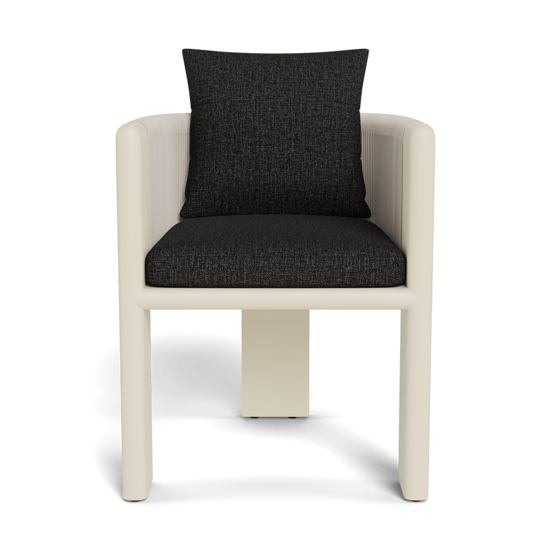 Palm Beach Aluminium Dining Chair | Aluminium Bone, Copacabana Midnight, Rope Shell