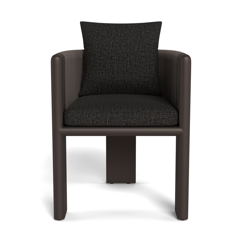 Palm Beach Aluminium Dining Chair | Aluminium Bronze, Copacabana Midnight, Rope Umber