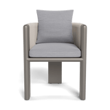 Palm Beach Aluminium Dining Chair | Aluminium Taupe, Panama Cloud, Rope Shell