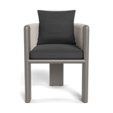 Palm Beach Aluminium Dining Chair | Aluminium Taupe, Panama Grafito, Rope Shell