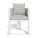 Palm Beach Aluminium Dining Chair | Aluminium White, Copacabana Sand, Rope Shell