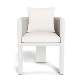 Palm Beach Aluminium Dining Chair | Aluminium White, Panama Blanco, Rope Shell