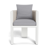 Palm Beach Aluminium Dining Chair | Aluminium White, Panama Cloud, Rope Shell