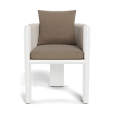 Palm Beach Aluminium Dining Chair | Aluminium White, Panama Coco, Rope Shell