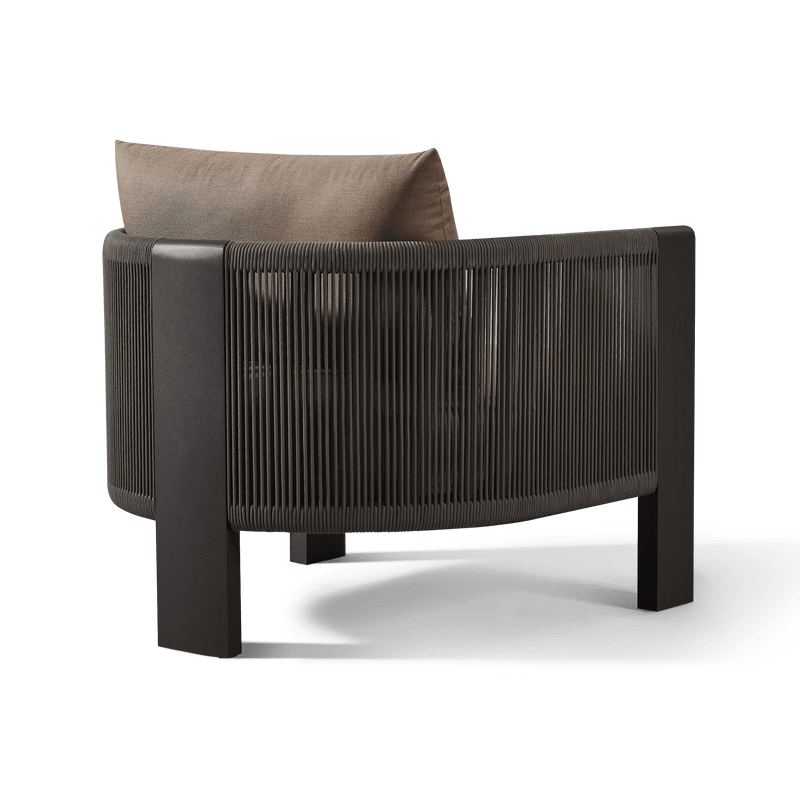 Palm Beach Aluminium Lounge Chair | Aluminium Asteroid, Copacabana Midnight, Rope Dark Grey