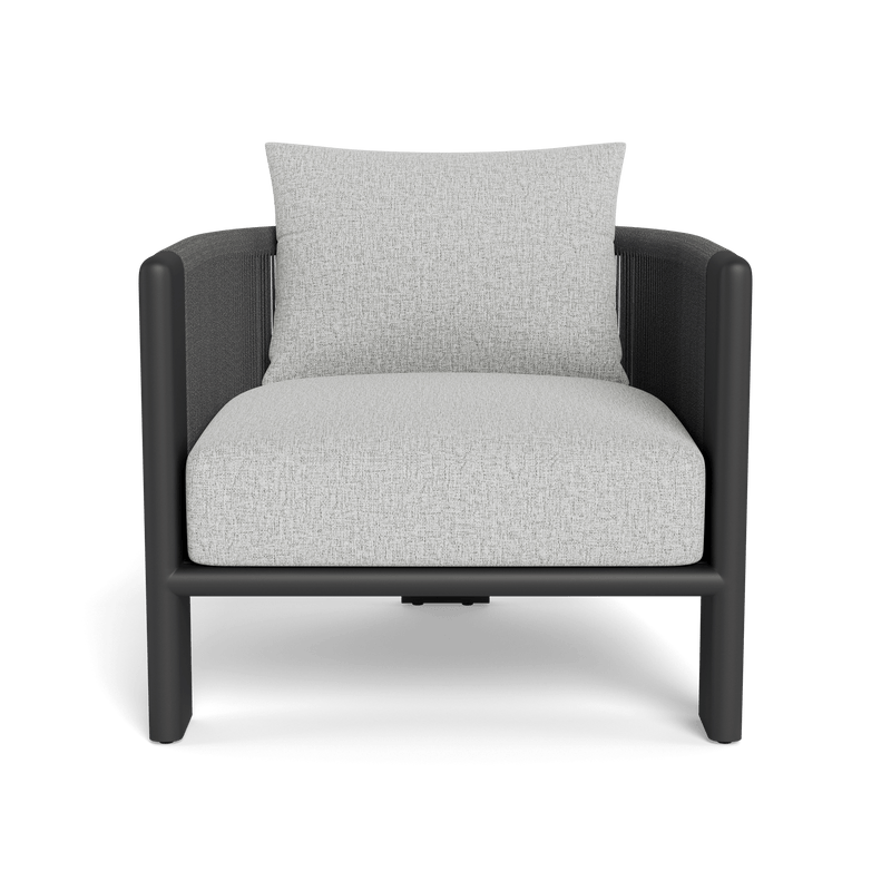 Palm Beach Aluminium Lounge Chair | Aluminium Asteroid, Copacabana Sand, Rope Dark Grey