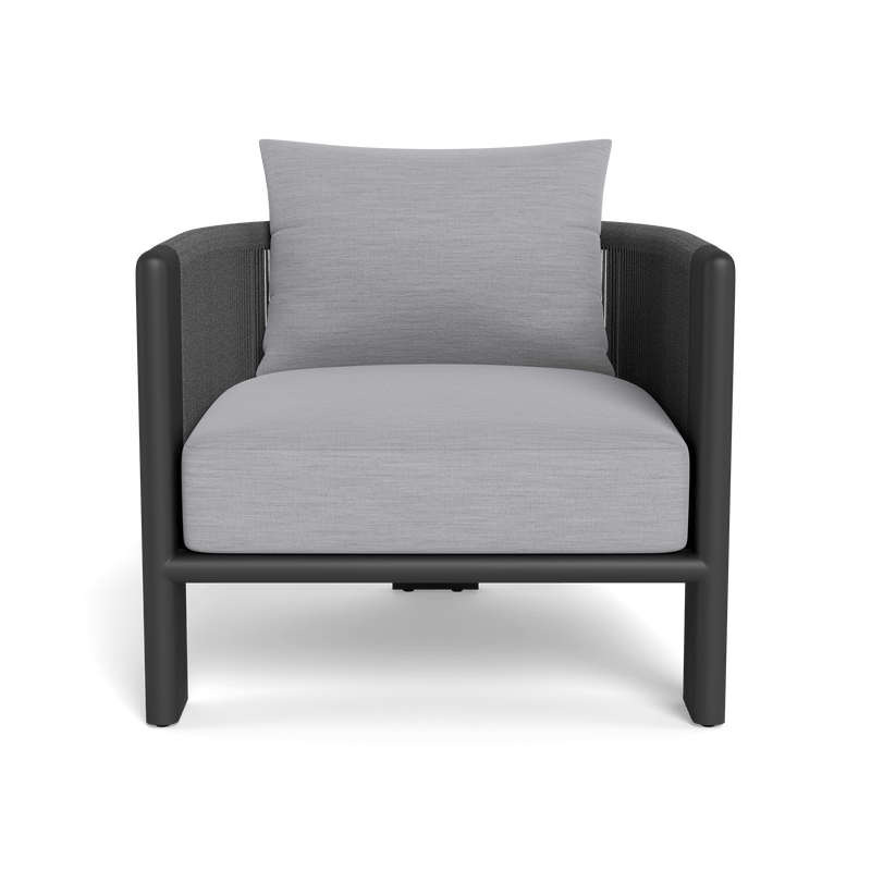 Palm Beach Aluminium Lounge Chair | Aluminium Asteroid, Panama Cloud, Rope Dark Grey