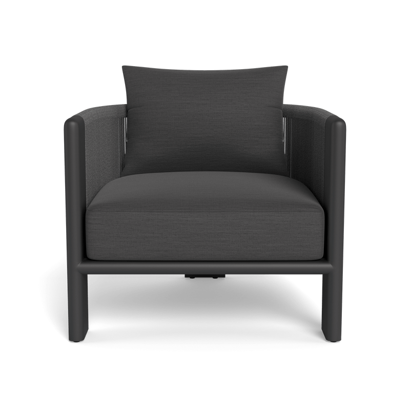 Palm Beach Aluminium Lounge Chair | Aluminium Asteroid, Panama Grafito, Rope Dark Grey