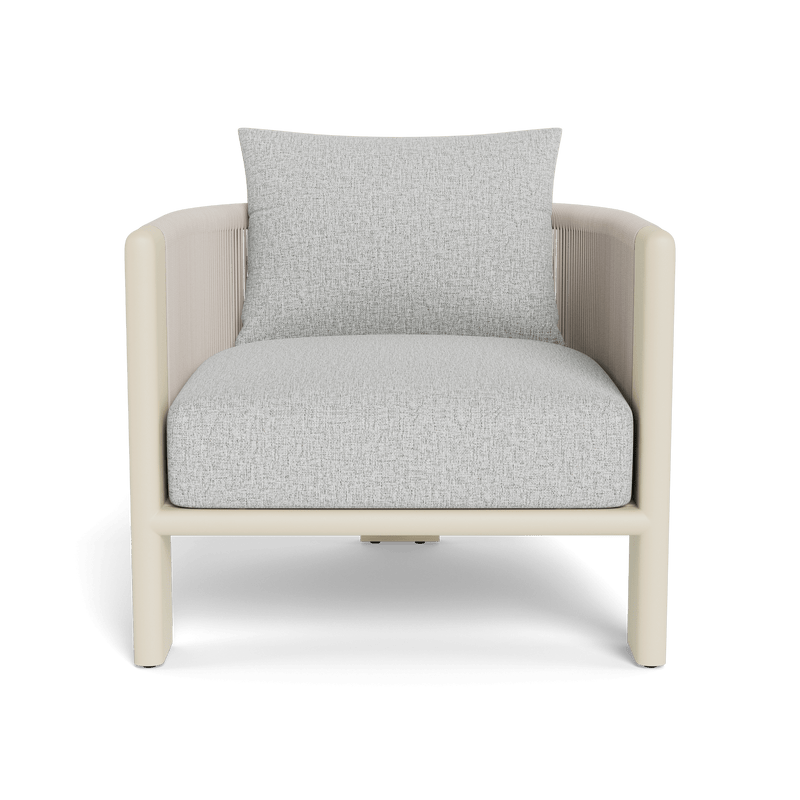 Palm Beach Aluminium Lounge Chair | Aluminium Bone, Copacabana Sand, Rope Shell