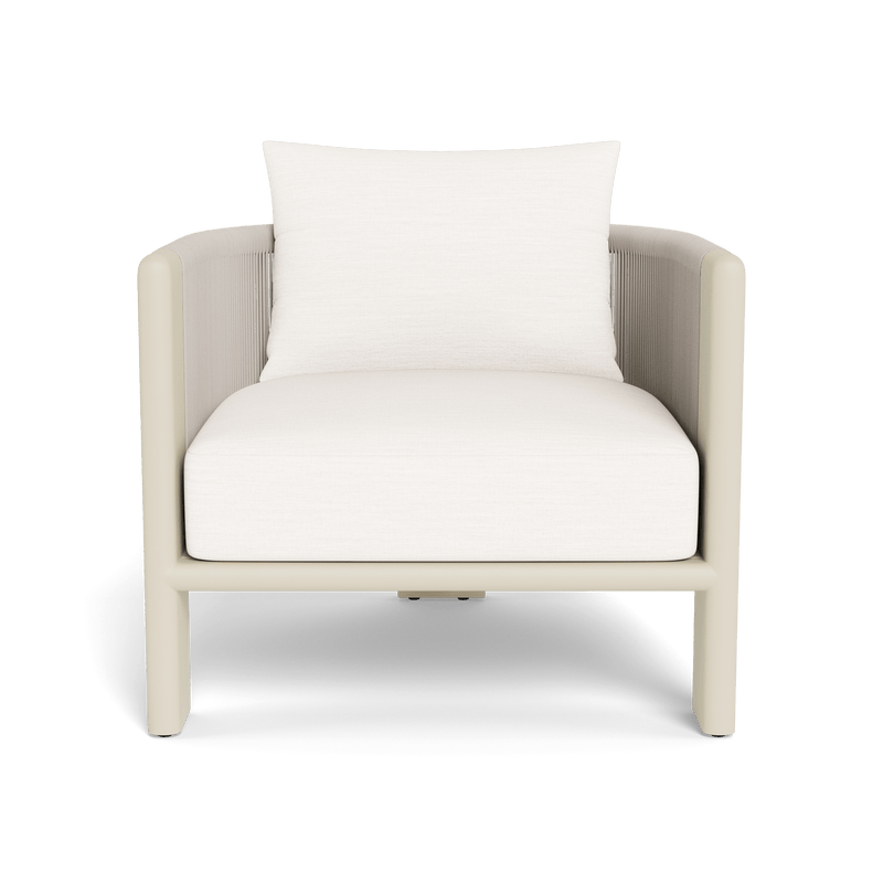 Palm Beach Aluminium Lounge Chair | Aluminium Bone, Panama Blanco, Rope Shell