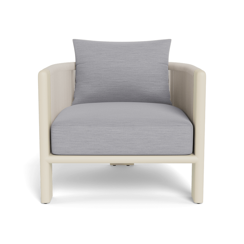 Palm Beach Aluminium Lounge Chair | Aluminium Bone, Panama Cloud, Rope Shell