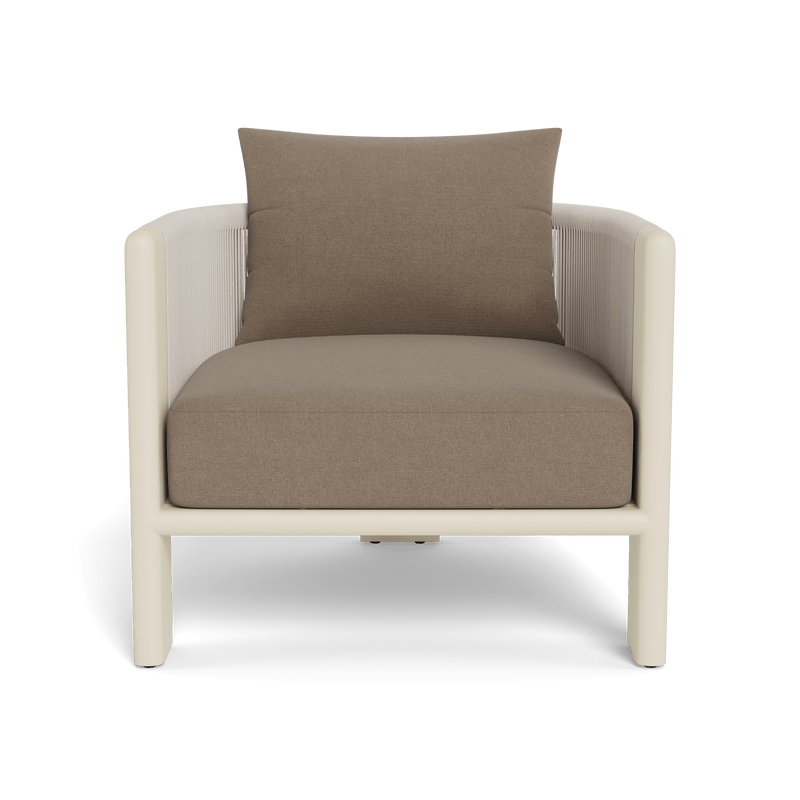 Palm Beach Aluminium Lounge Chair | Aluminium Bone, Panama Coco, Rope Shell