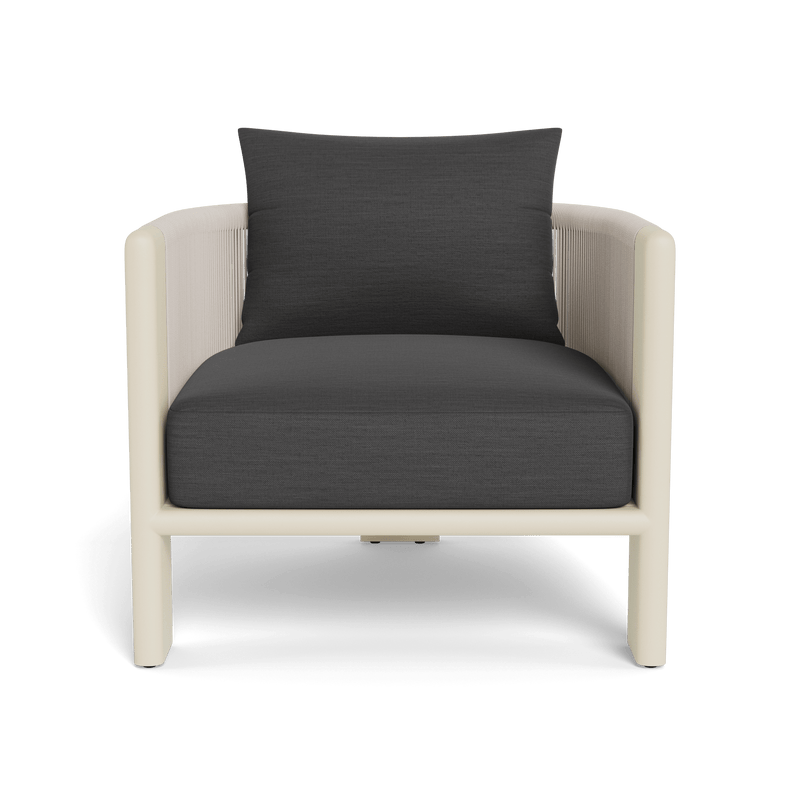 Palm Beach Aluminium Lounge Chair | Aluminium Bone, Panama Grafito, Rope Shell