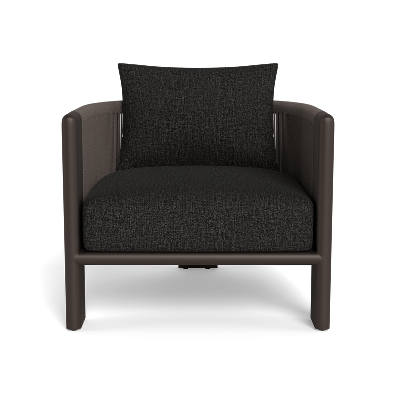 Palm Beach Aluminium Lounge Chair | Aluminium Bronze, Copacabana Midnight, Rope Umber