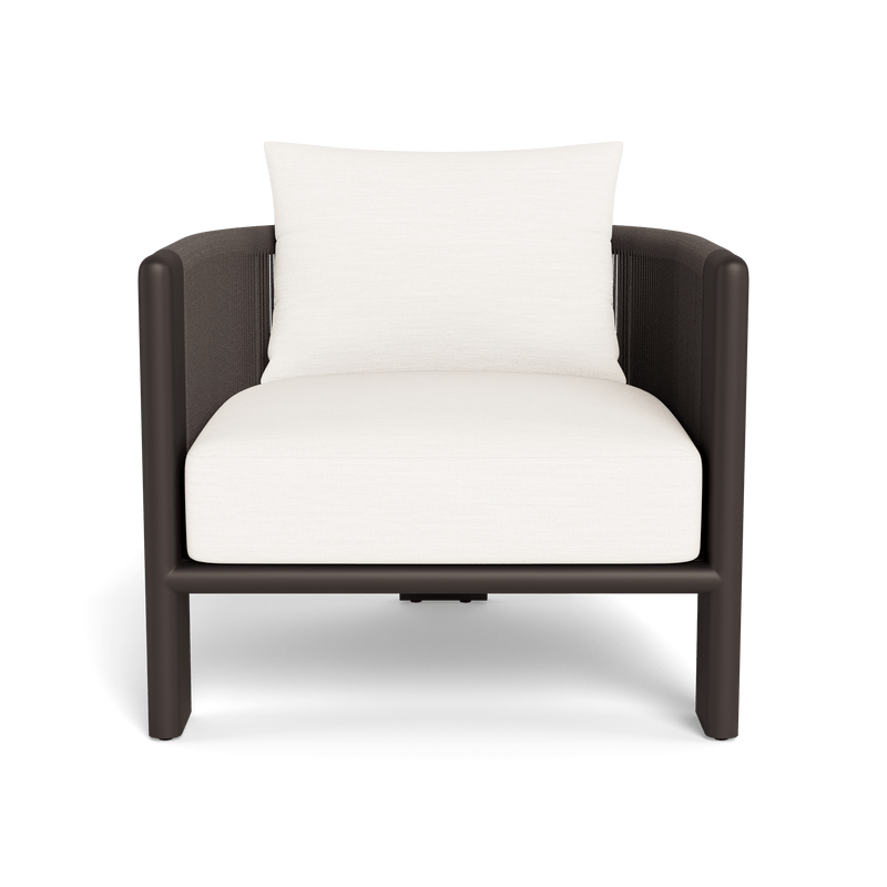 Palm Beach Aluminium Lounge Chair | Aluminium Bronze, Panama Blanco, Rope Umber