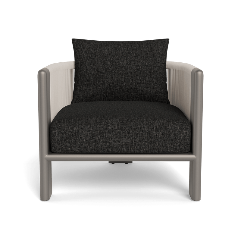 Palm Beach Aluminium Lounge Chair | Aluminium Taupe, Copacabana Midnight, Rope Shell