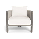 Palm Beach Aluminium Lounge Chair | Aluminium Taupe, Panama Blanco, Rope Shell