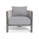 Palm Beach Aluminium Lounge Chair | Aluminium Taupe, Panama Cloud, Rope Shell