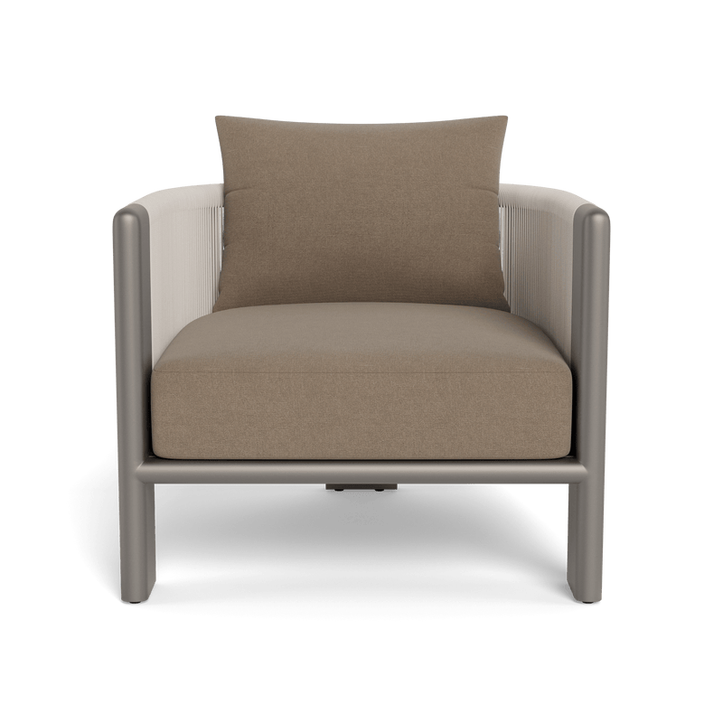 Palm Beach Aluminium Lounge Chair | Aluminium Taupe, Panama Coco, Rope Shell