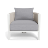 Palm Beach Aluminium Lounge Chair | Aluminium White, Panama Cloud, Rope Shell